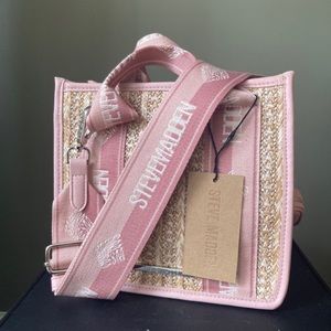 Steve Madden Pink and Tan Crossbody Bag